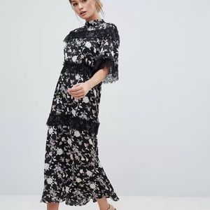 ASOS Liquorish Floral Lace Dress